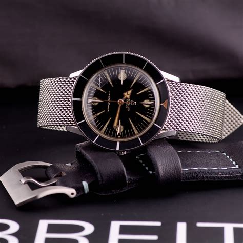 breitling superocean mesh|Breitling Superocean vintage.